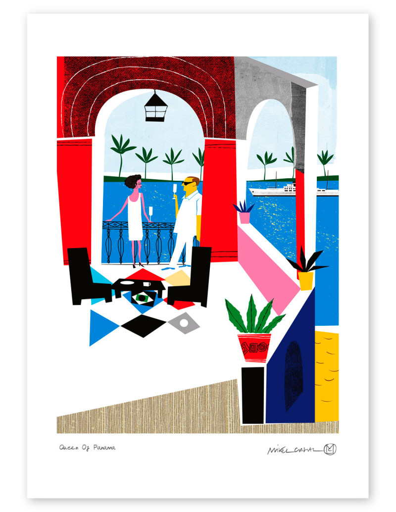 Illustration "Queen of Panama" by Mikel Casal....