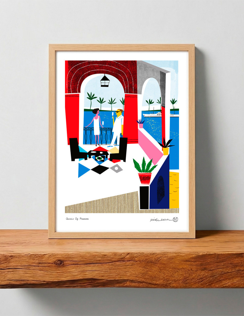 Illustration "Queen of Panama" by Mikel Casal....