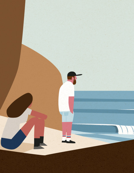 Ilustración "Secret Spot" de Mikel Casal. Reproducciones A4, A3 y A2
