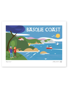 Ilustración "Basque Coast" de Mikel Casal. Reproducciones...