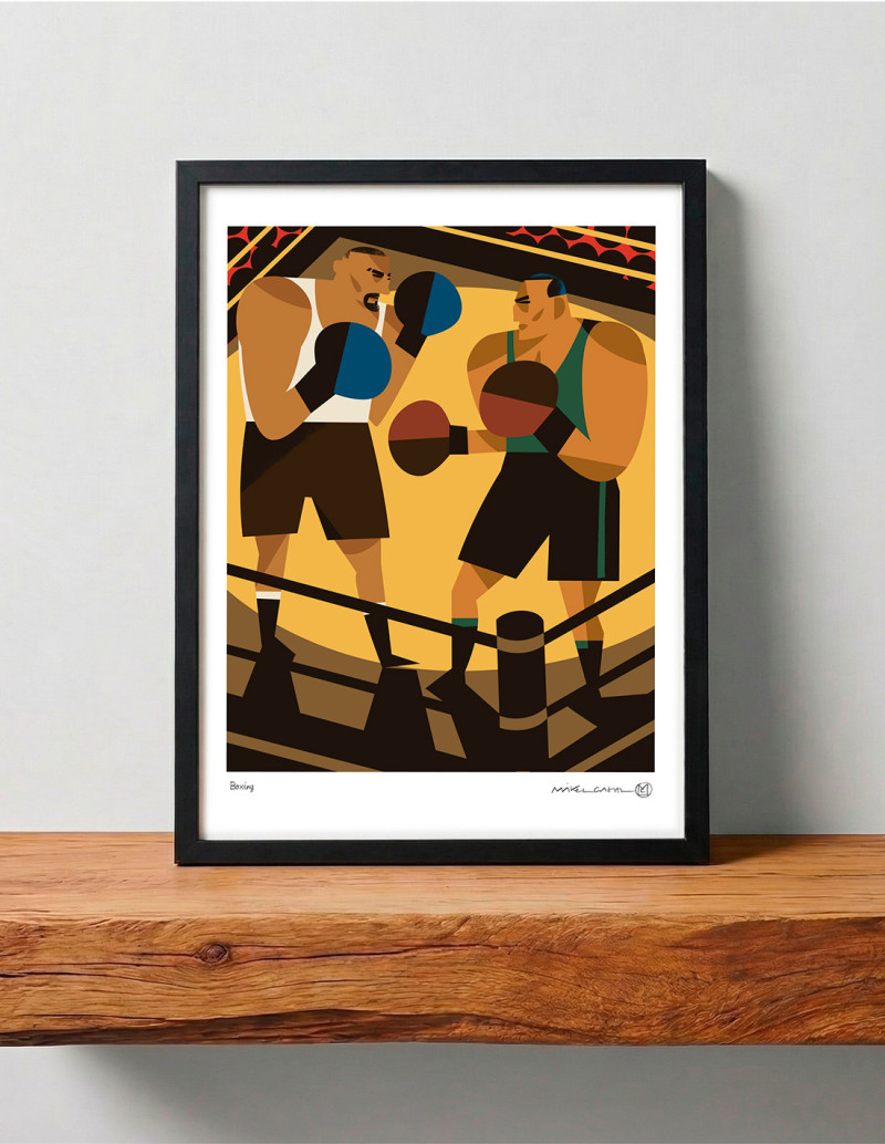 Ilustración "Boxing" de Mikel Casal....