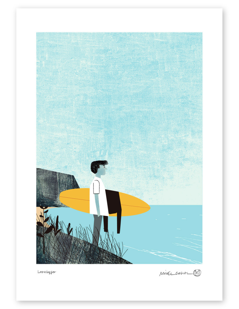 Illustration "Looking for" by Mikel Casal. A4,...
