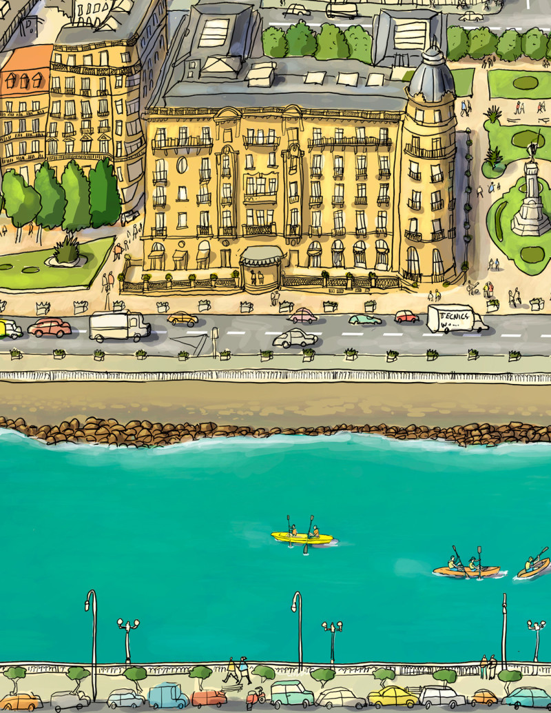 Ilustración "A vista de pájaro 2" de Roskow....