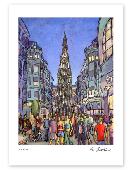 Ilustración "Catedral" de Roskow. Reproducciones A4, A3 y A2