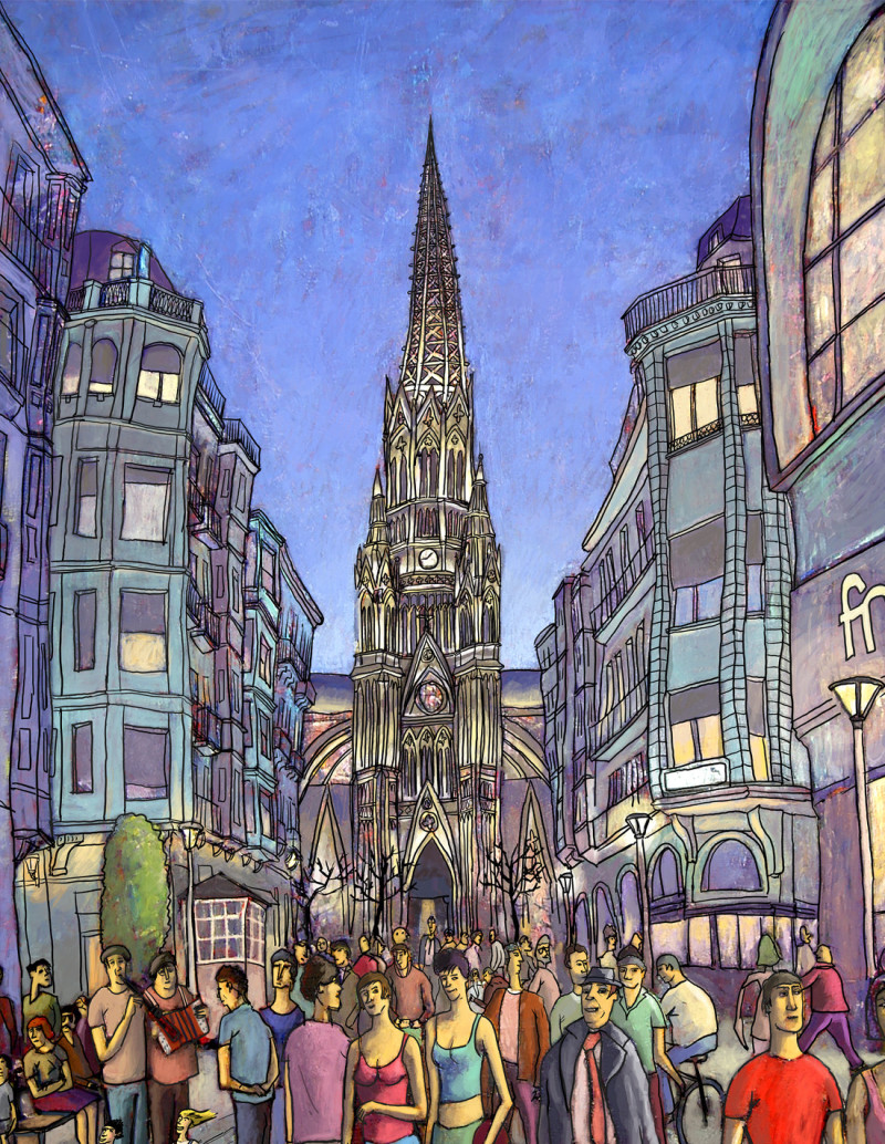 Ilustración "Catedral" de Roskow....