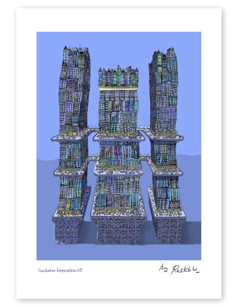 Illustration "Ciudades Imposibles 3" by Roskow....
