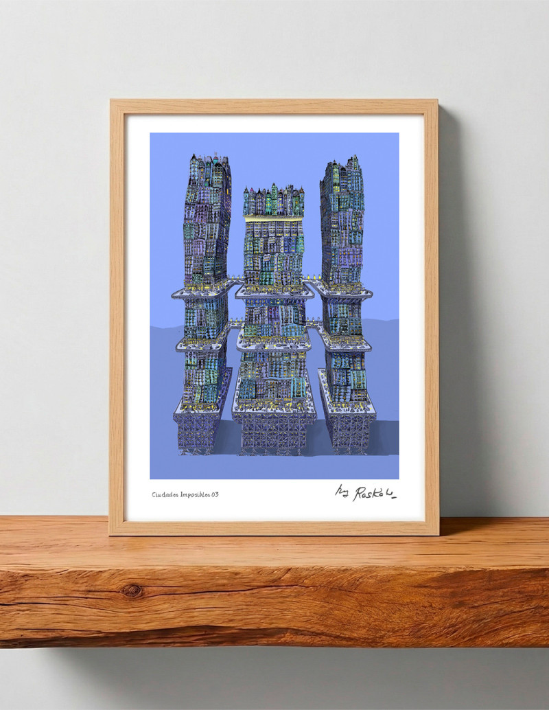 Ilustración "Ciudades Imposibles 3" de Roskow....