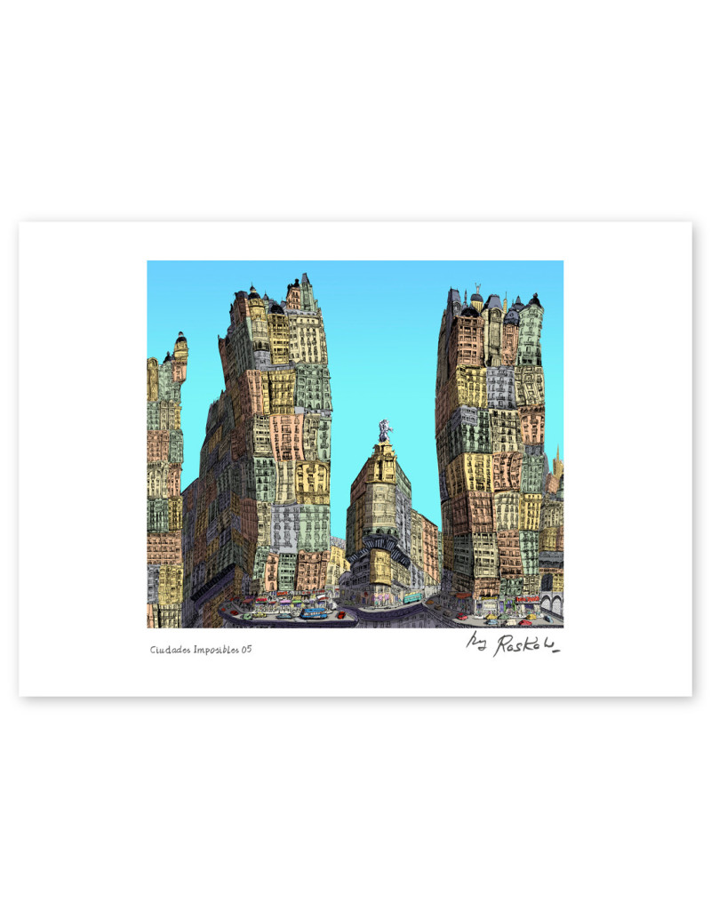 Ilustración "Ciudades Imposibles 5" de Roskow....
