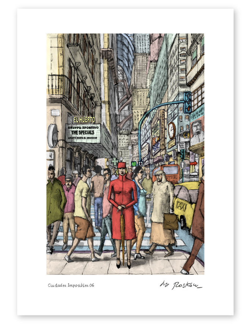 Illustration "Ciudades Imposibles 6" by Roskow....