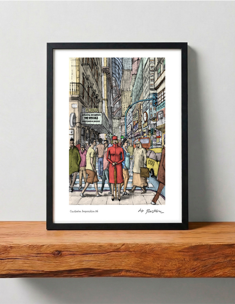 Illustration "Ciudades Imposibles 6" by Roskow....