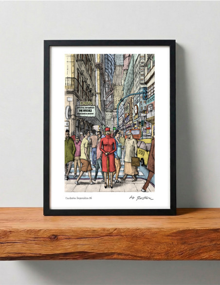 Ilustración "Ciudades Imposibles 6" de Roskow. Reproducciones A4 y A3