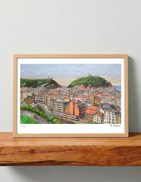 Ilustración "Donosti Boom" de Roskow. Reproducciones A4 y A3