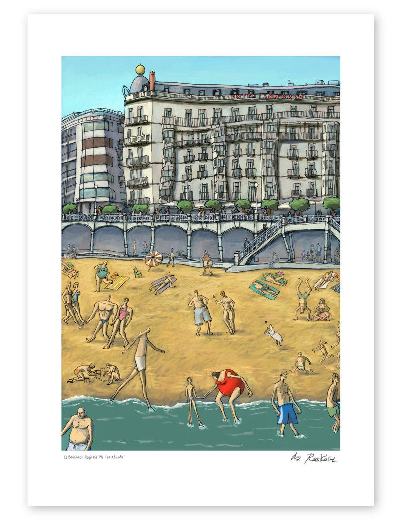Illustration "El bañador rojo de mi tía abuela"...