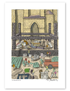 Illustration "El desconcierto" by Roskow. A4 and A3...