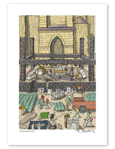 Ilustración "El desconcierto" de Roskow. Reproducciones A4 y A3