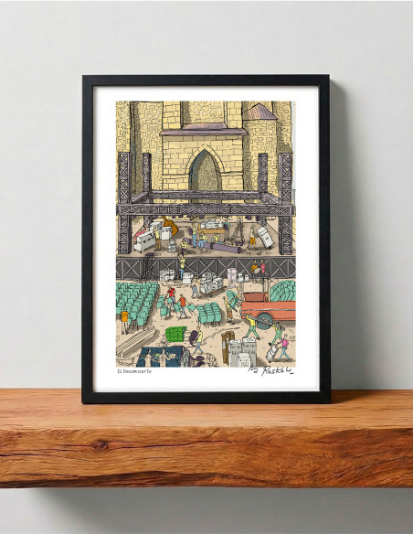 Illustration "El desconcierto" by Roskow. A4 and A3 reproductions