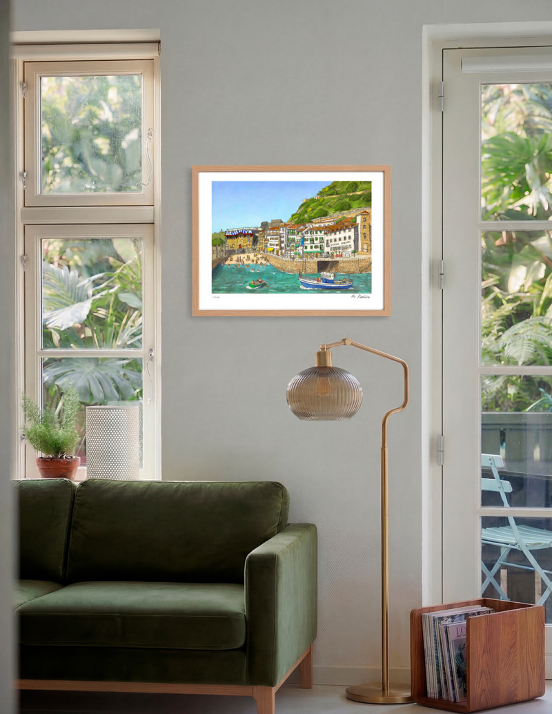 Illustration "El muelle" by Roskow. A4, A3 and...
