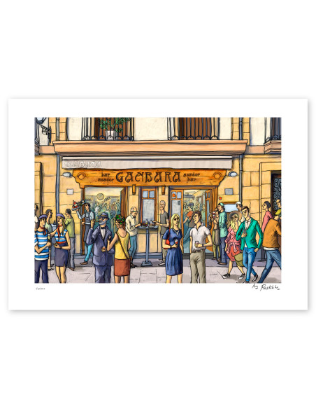 Illustration "Ganbara" by Roskow. A4, A3 and A2 reproductions