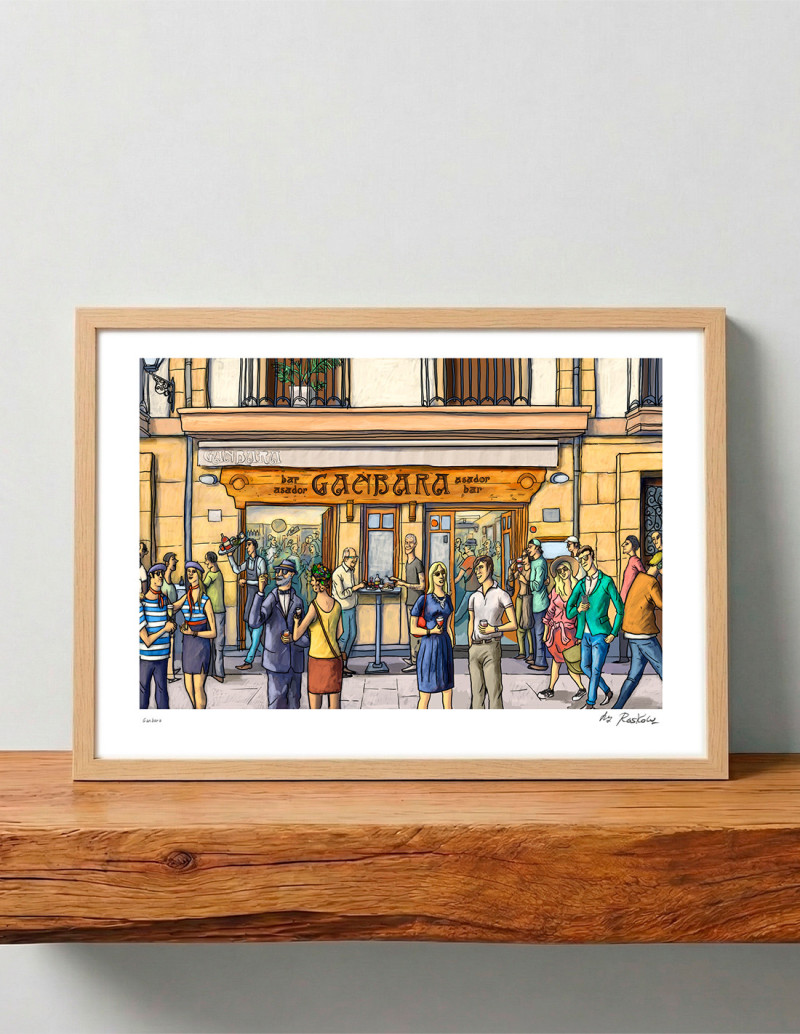 Illustration "Ganbara" by Roskow. A4, A3 and A2...