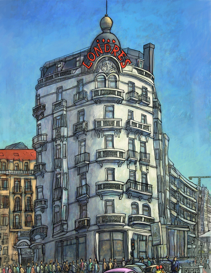 Illustration "The fabulous Hotel Londres" by...