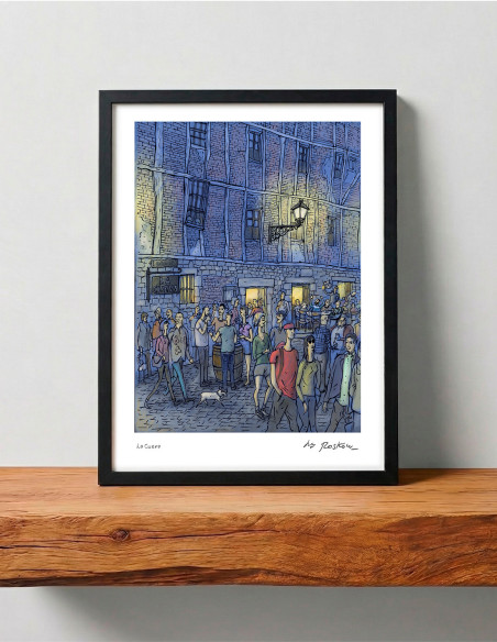 Illustration "La Cueva" by Roskow. A4 and A3 reproductions