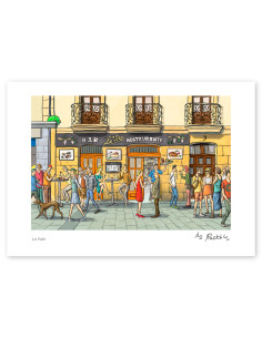 Illustration "La viña" by Roskow. A4, A3 and A2...