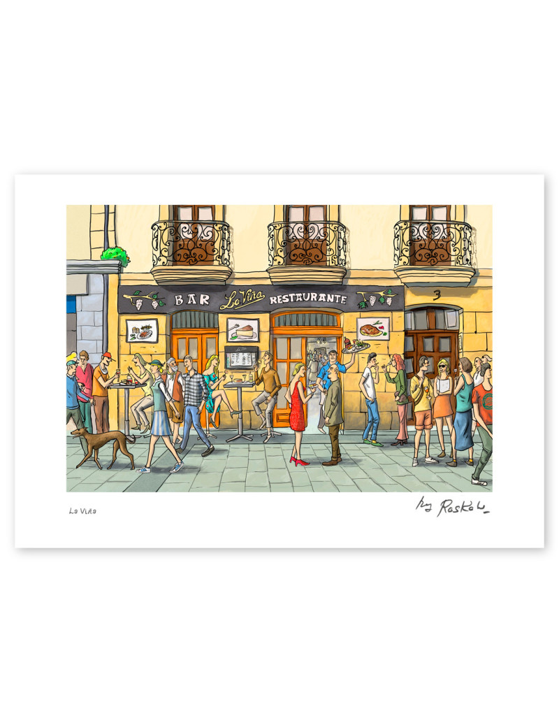 Ilustración "La viña" de Roskow. Reproducciones...