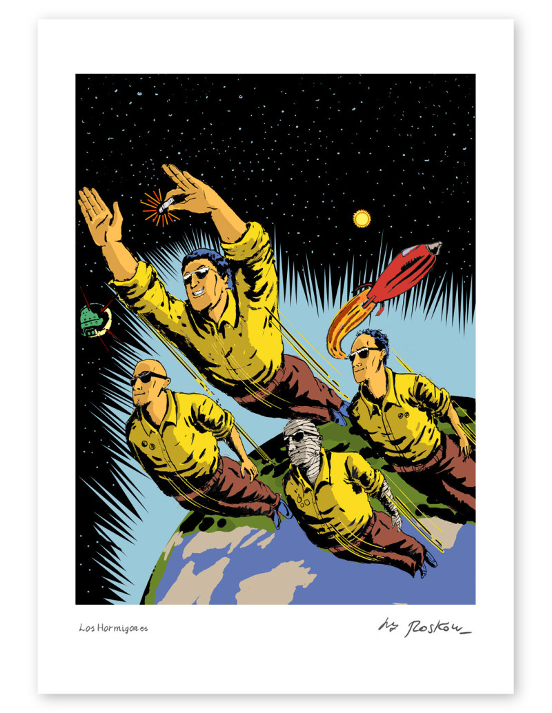 Illustration "Los Hormigones" by Roskow. A4 and...
