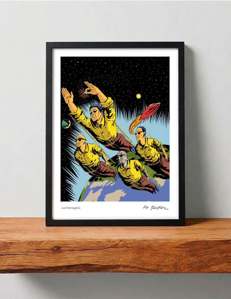 Illustration "Los Hormigones" by Roskow. A4 and...