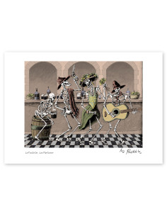 Ilustración "La fiesta de los Mortimer" de Roskow....