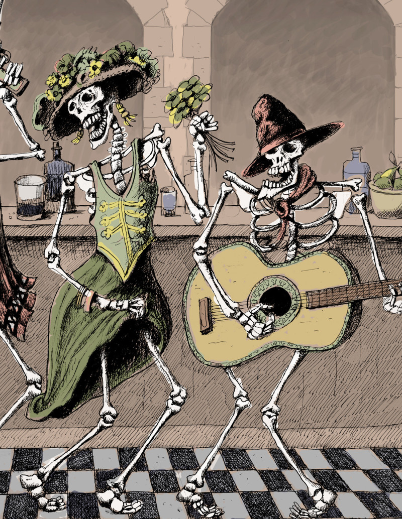 Ilustración "La fiesta de los Mortimer" de...