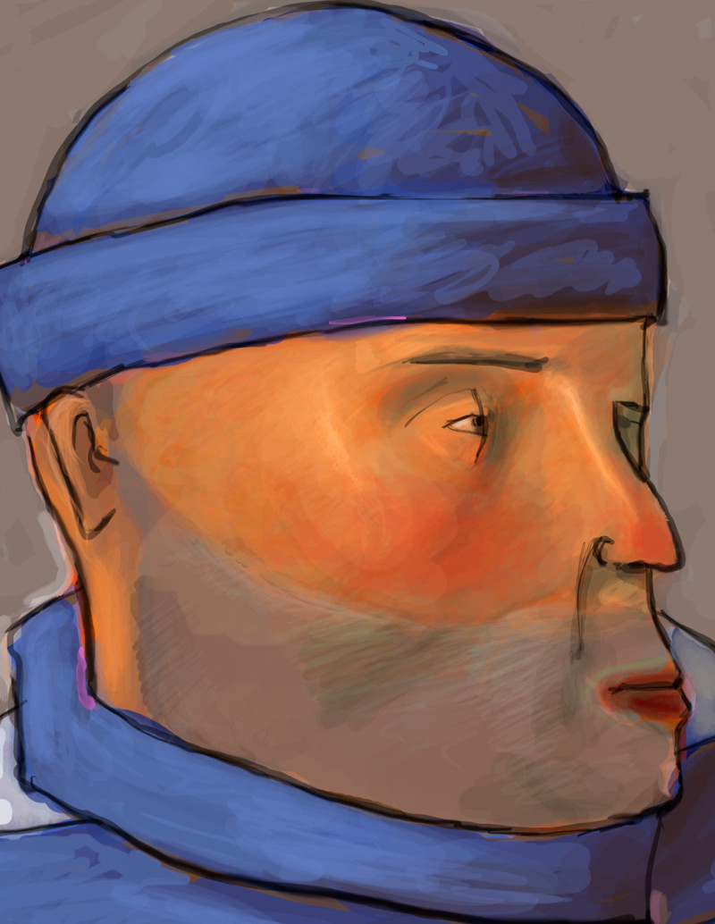 Illustration "El marinero" by Roscow. A4 and A3...