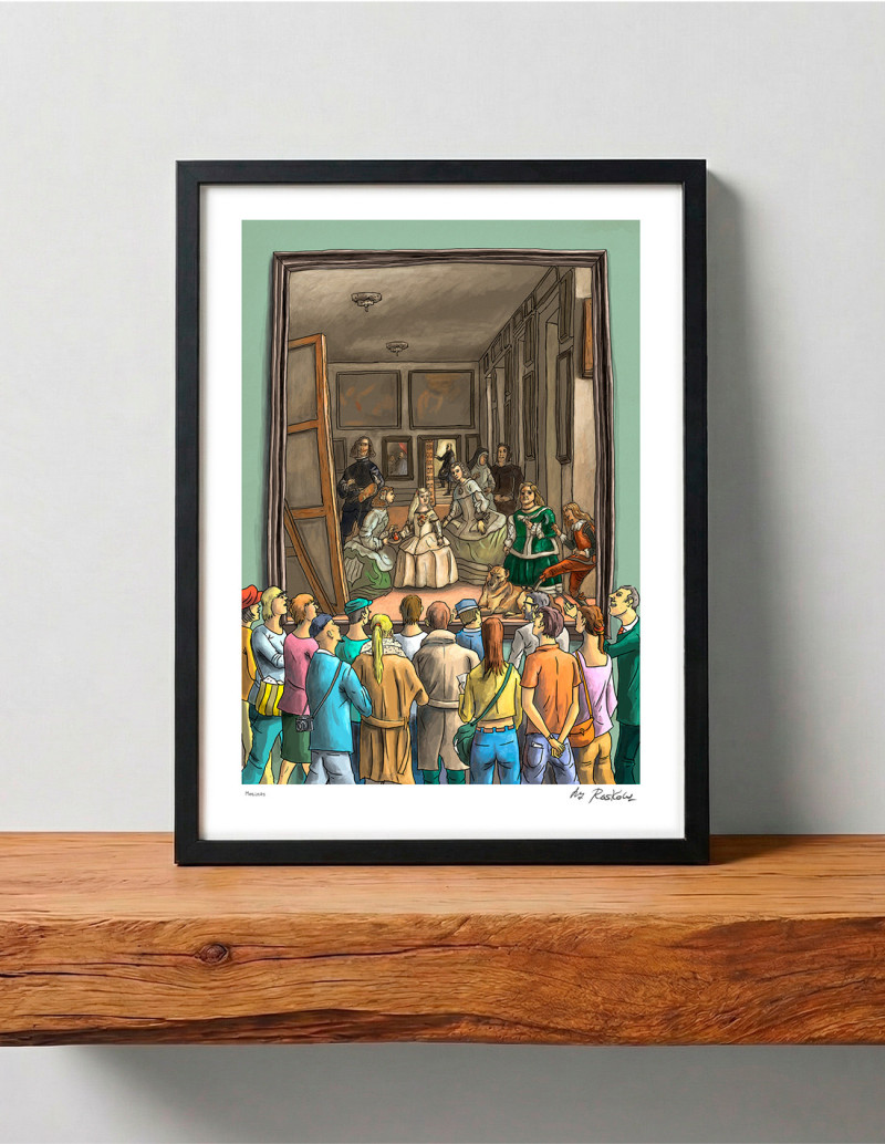 Illustration "Las meninas" by Roskow. A4, A3...