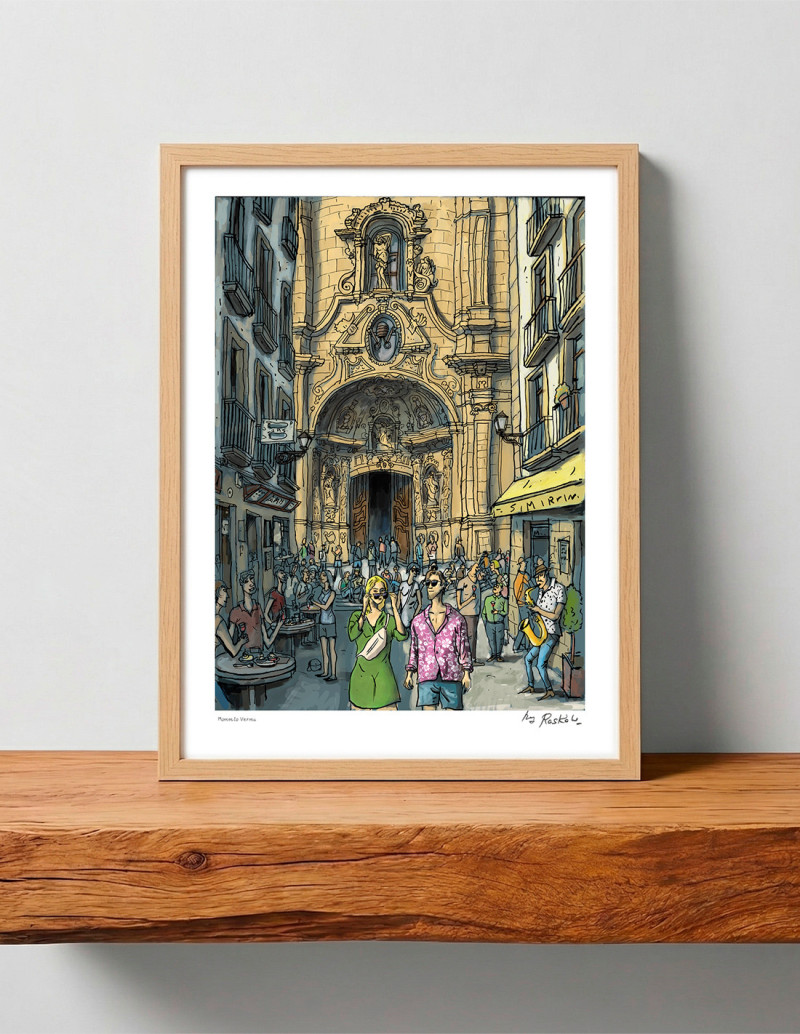 Illustration "Momento vermú" by Roskow. A4, A3...