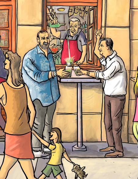 Illustration "Nestor" by Roskow. A4, A3 and A2 reproductions