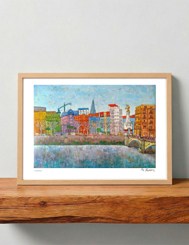 Illustration "Urumea river" by Roskow. A4, A3...
