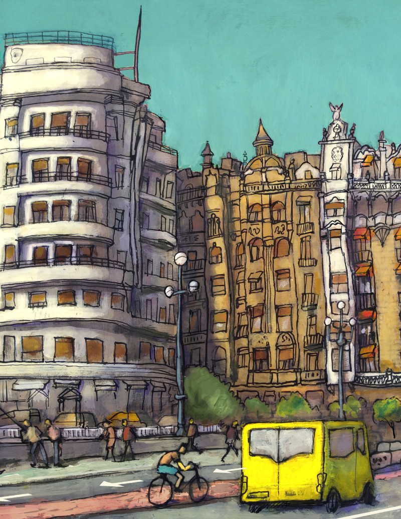Illustration "Vamos a perdernos en el barrio de...