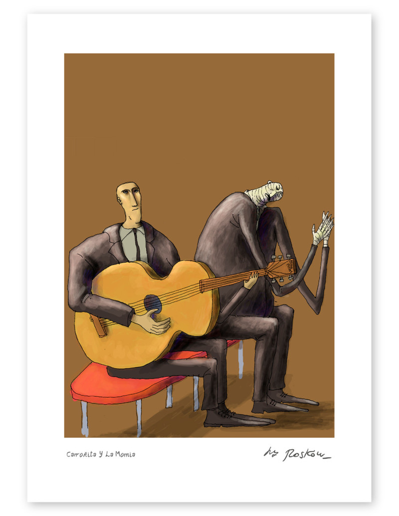 Ilustración "Carroñita y la momia" de Roskow....