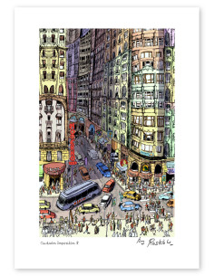 Illustration "Ciudades Imposibles 7" by Roskow. A4, A3...