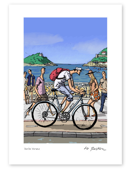 Ilustración "Día de verano" de Roskow. Reproducciones A4 y A3