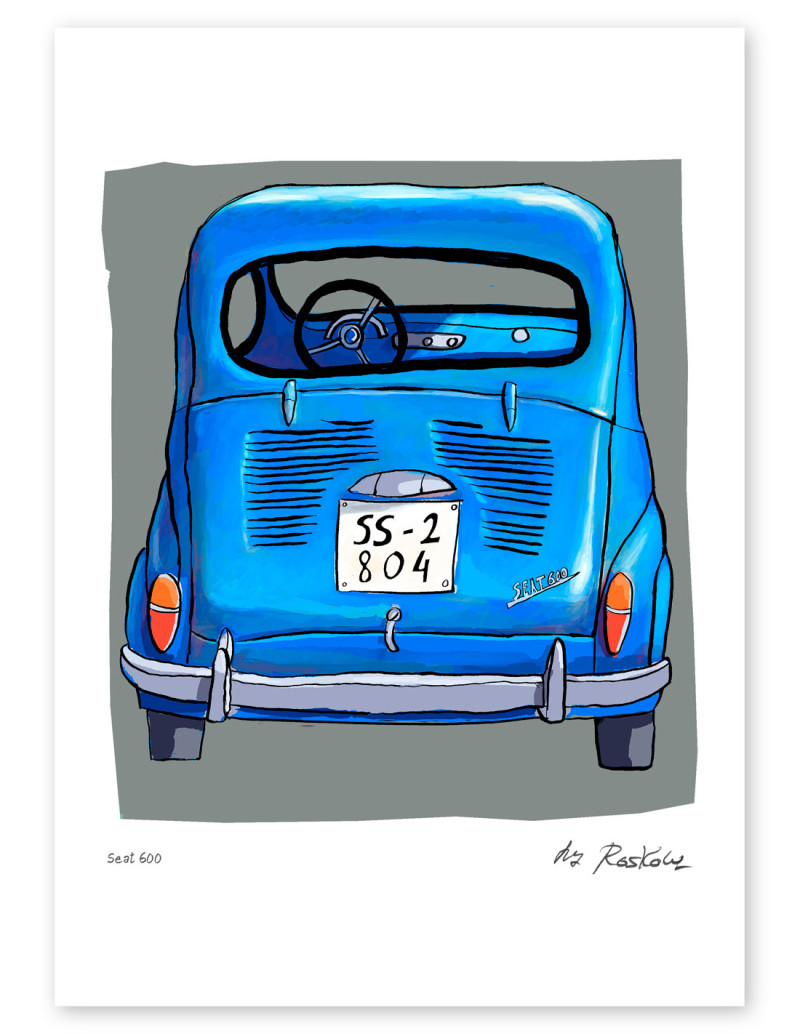 Ilustración "Seat 600" de Roskow....