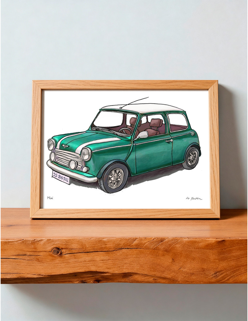 Illustration "Mini" by Roskow. A4 and A3...