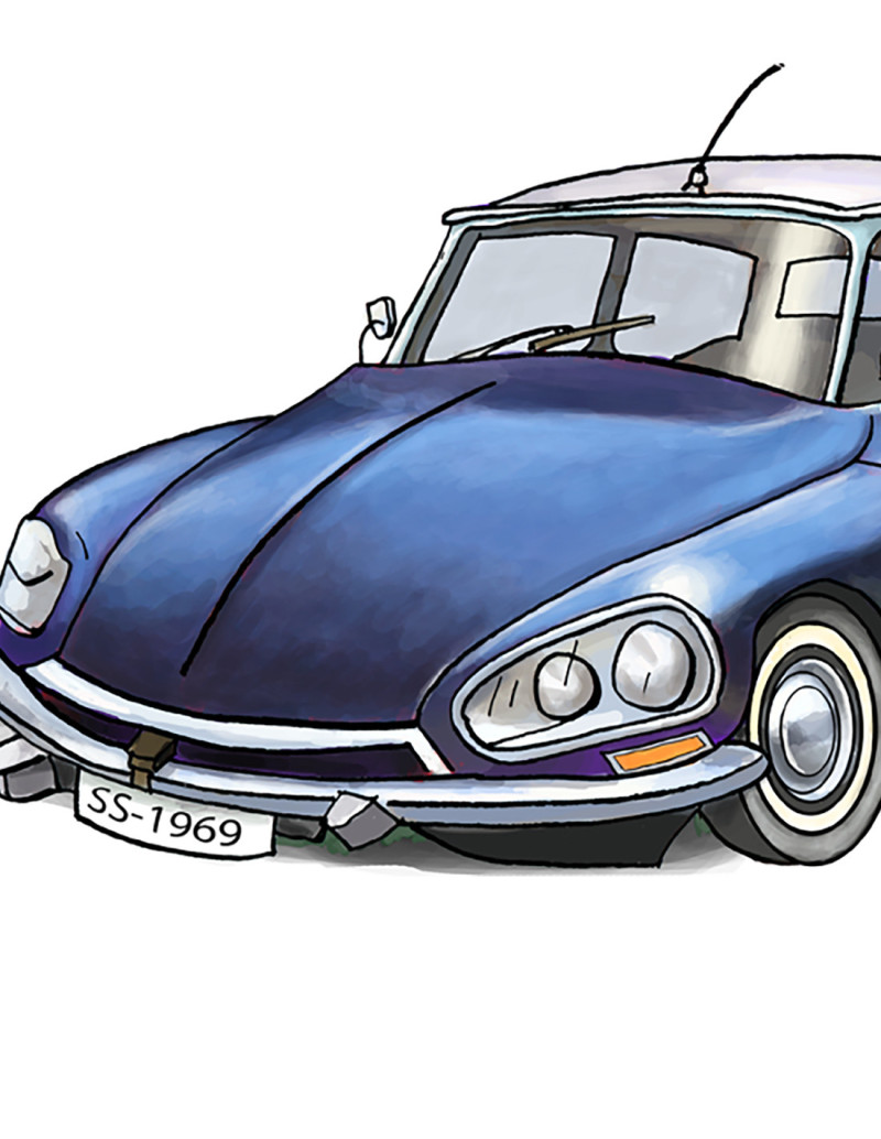 Ilustración "Citroen DS" de Roskow....