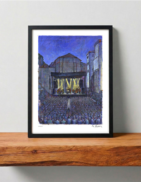 Ilustración "Jazzaldia 1" de Roskow. Reproducciones A4, A3 y A2