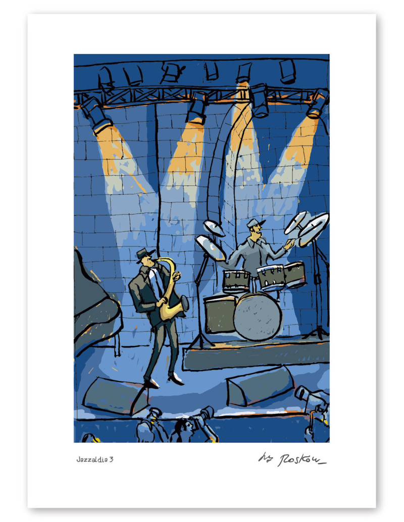 Ilustración "Jazzaldia 3" de Roskow....