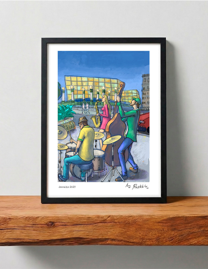 Ilustración "Jazzaldia 2023" de Roskow....
