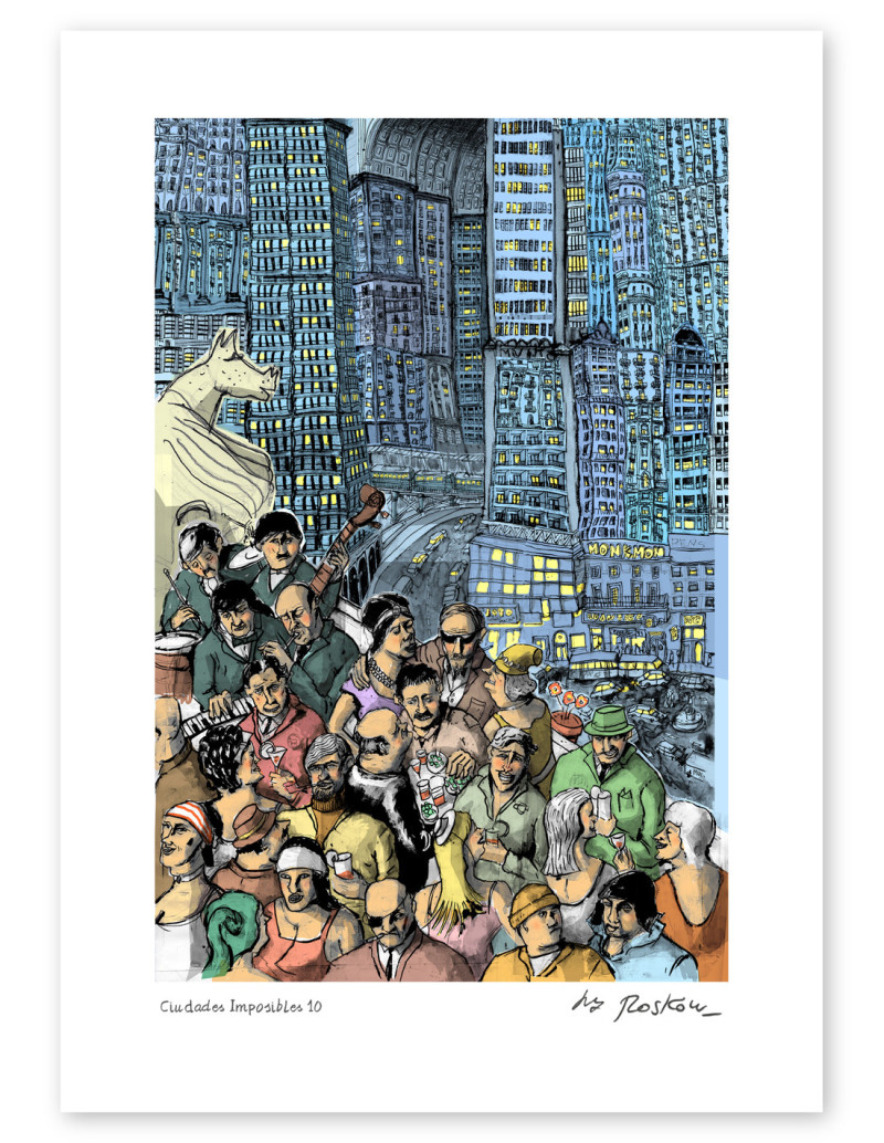 Ilustración "Ciudades Imposibles 10" de Roskow....