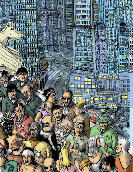 Ilustración "Ciudades Imposibles 10" de Roskow. Reproducciones A4, A3 y A2