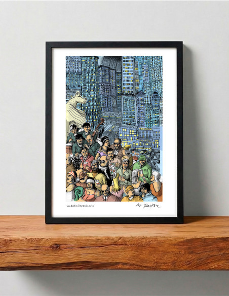 Ilustración "Ciudades Imposibles 10" de Roskow. Reproducciones A4, A3 y A2