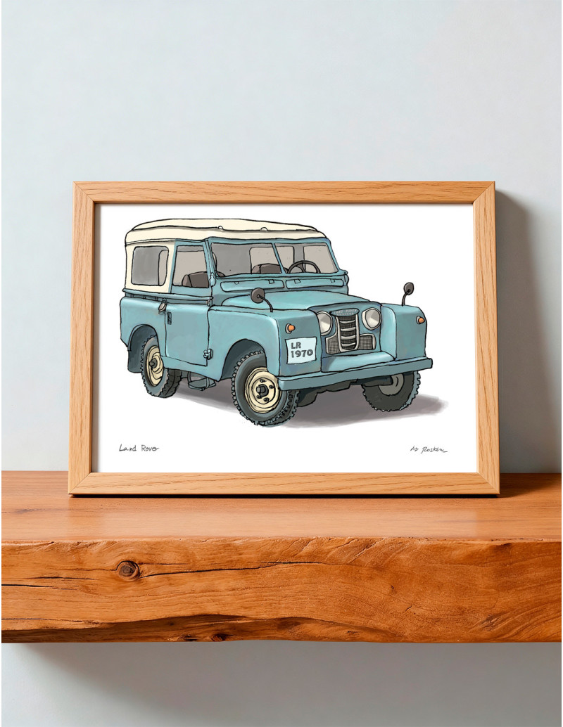 Ilustración "Land Rover" de Roskow....